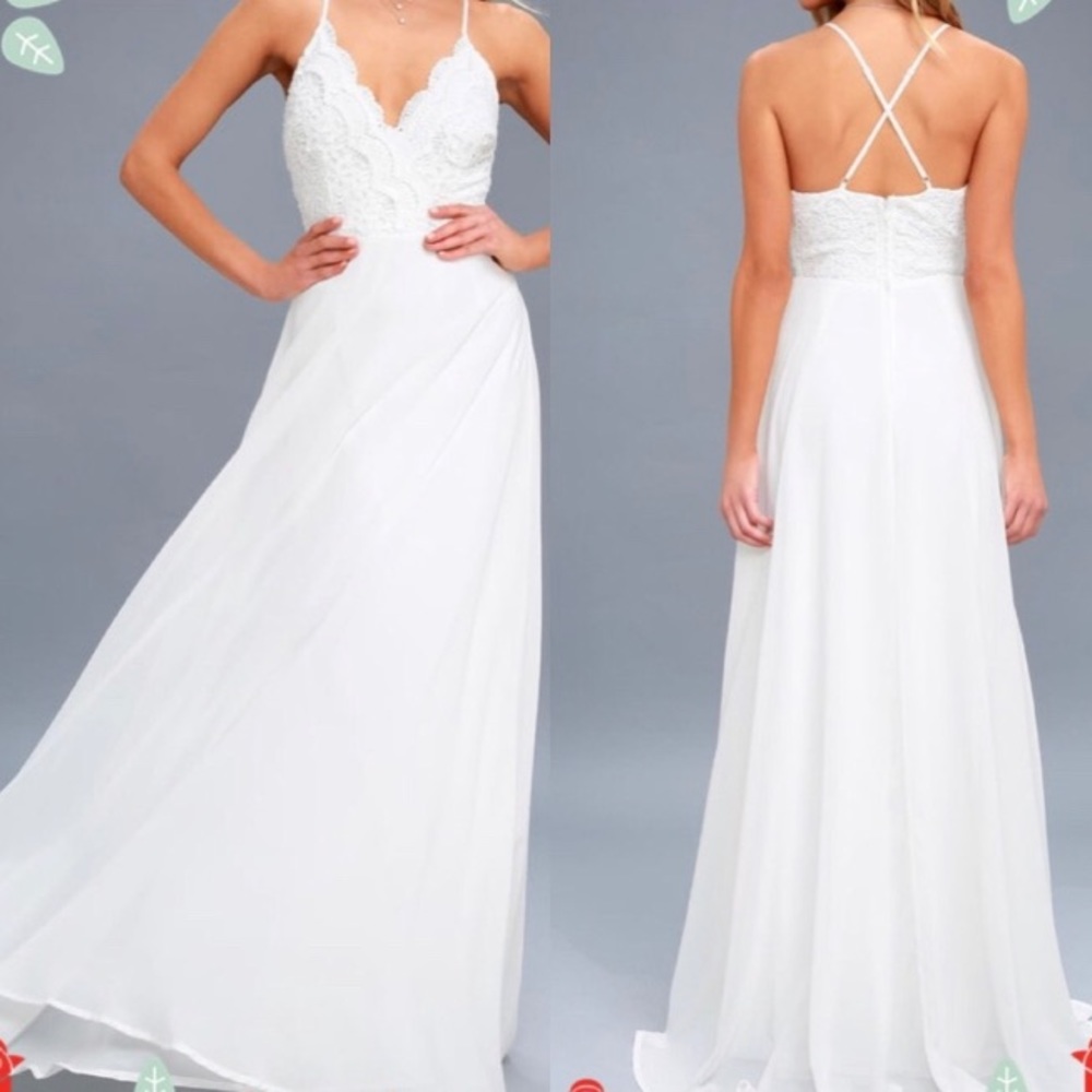 Lulus Madlyn White Maxi Dress